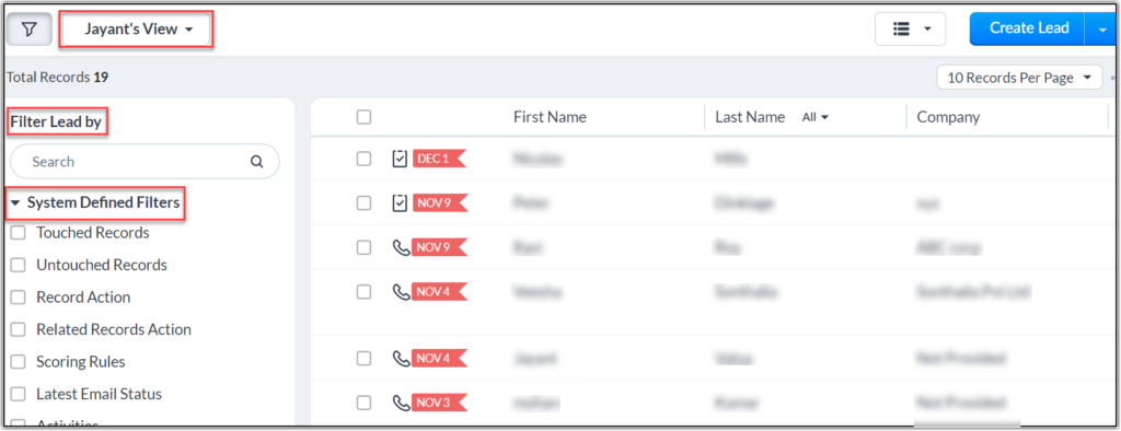 Why Does Zoho Crm Have List Descending​